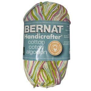 New Bernat Handicrafter Cotton Multi Coloured Yarn